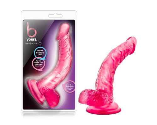 Заказать Розовый фаллоимитатор Sweet n Hard 7- 21,59 см.