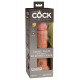 Заказать Кофейный фаллоимитатор 8  Silicone Dual Density Cock - 22,8 см.