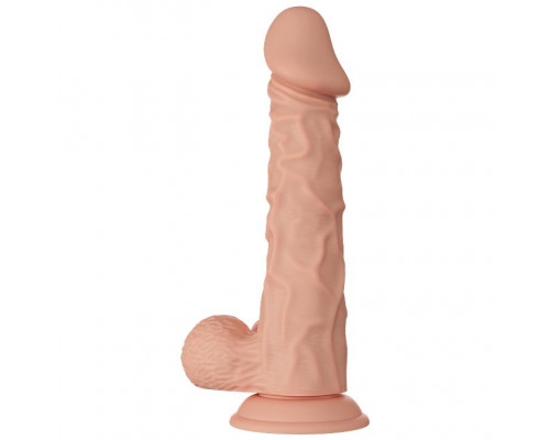 Заказать Телесный фаллоимитатор-реалистик Buraq на присоске - 24 см.