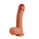 Заказать Телесный силиконовый фаллоимитатор Gentle Cock - 21,5 см.
