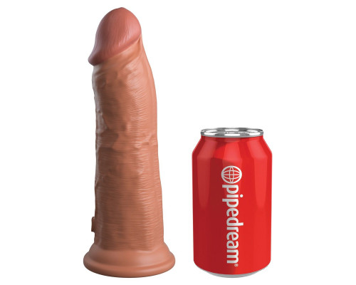 Заказать Кофейный фаллоимитатор 8  Silicone Dual Density Cock - 22,8 см.