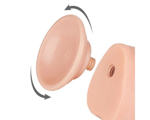 Заказать Телесный фаллоимитатор 9.5 Sliding Skin Dual Layer Dong - 24 см.