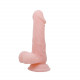 Заказать Телесный фаллоимитатор на присоске Super Dildo - 16,5 см.