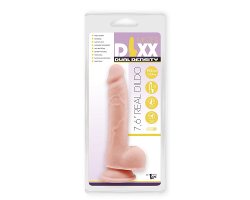 Заказать Телесный фаллоимитатор-реалистик Dual Density Dildo - 19,5 см.