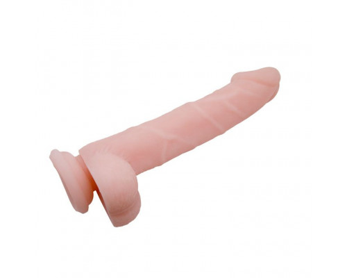 Заказать Телесный фаллоимитатор на присоске Super Dildo - 22 см.