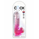 Заказать Розовый фаллоимитатор с мошонкой на присоске 6’’ Cock with Balls - 17,8 см.