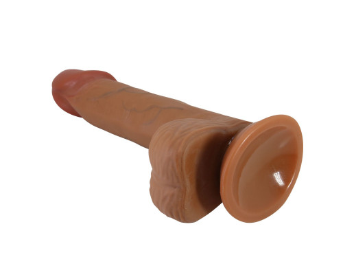 Карамельный фаллоимитатор с эффектом скользящей кожи Catoblepas - 20,6 см.
