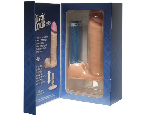 Заказать Ультрареалистичный фаллоимитатор The Realistic Cock ULTRASKYN 8” - 20,57 см.