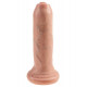 Заказать Телесный необрезанный фаллоимитатор на присоске 6  Uncut Cock - 16,5 см.