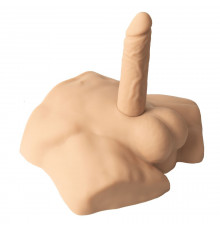 Телесный мужской полуторс с фаллоимитатором SILEXD Apollo S 7