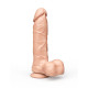 Заказать Реалистичный гелевый дилдо с мошонкой и присоской - 21 см.