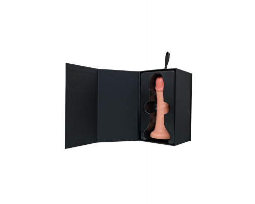 Заказать Телесный реалистичный фаллоимитатор RealStick CALIBER - 20 см.