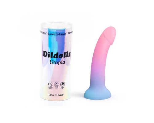 Заказать Фаллоимитатор из жидкого силикона Dildolls Utopia - 17,6 см.