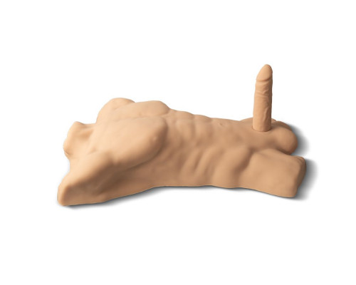 Телесный мужской торс с фаллоимитатором SILEXD Apollo L 7