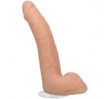 Телесный фаллоимитатор на съемной присоске Quinton James Signature Cocks - 24,1 см.