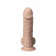 Телесный фаллоимитатор на присоске Real Skin Model 1 - 17,8 см.