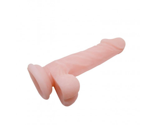 Заказать Телесный фаллоимитатор на присоске Super Dildo - 16,5 см.