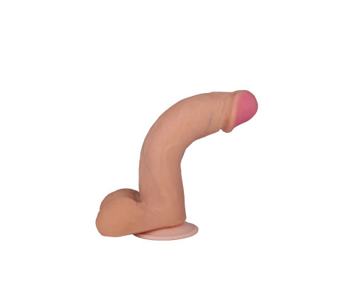 Заказать Телесный фаллоимитатор на присоске F F BEST COCK 7 - 20 см.
