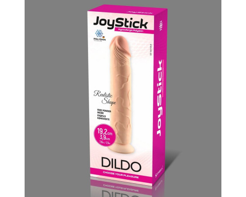 Заказать Телесный фаллоимитатор JoyStick на присоске - 19,2 см.