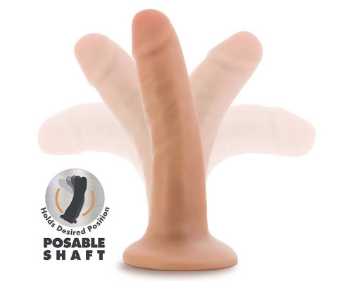 Телесный фаллоимитатор-реалистик 5 Inch Posable Dildo - 13,9 см.