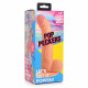 Заказать Телесный фаллоимитатор на присоске 7.5  Dildo with Balls - 21,5 см.