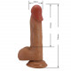 Карамельный фаллоимитатор с эффектом скользящей кожи Catoblepas - 20,6 см.