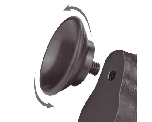 Заказать Коричневый фаллоимитатор-реалистик 8 Sliding Skin Dual Layer Dong - 20 см.