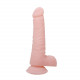 Заказать Телесный фаллоимитатор с присоской Super Dildo - 18,8 см.