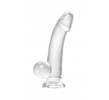 Прозрачный реалистичный фаллоимитатор Cryst - 15 см.