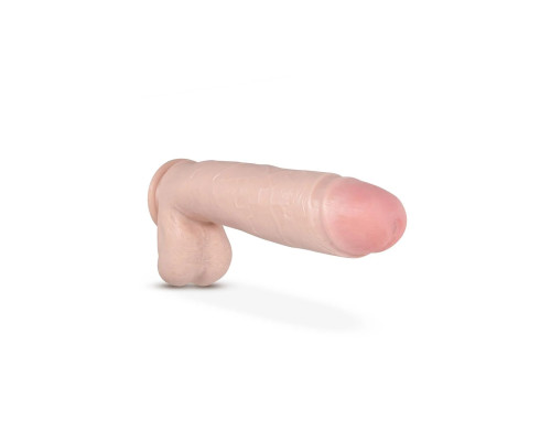 Телесный фаллоимитатор-реалистик Huge - 26,6 см.