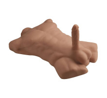 Карамельный мужской торс с фаллоимитатором SILEXD Apollo L 7