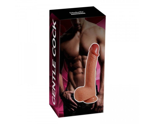Заказать Телесный силиконовый фаллоимитатор Gentle Cock - 21,5 см.