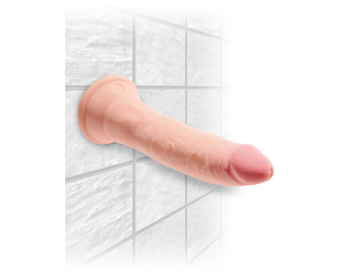 Заказать Телесный фаллоимитатор на присоске 7  Triple Density Cock - 21 см.