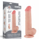 Заказать Телесный фаллоимитатор 8 Sliding Skin Dual Layer Dong - 20,8 см.