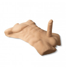 Телесный мужской торс с фаллоимитатором SILEXD Apollo L 7