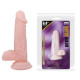 Заказать Телесный фаллоимитатор на присоске Super Dildo - 16,5 см.