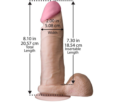Заказать Ультрареалистичный фаллоимитатор The Realistic Cock ULTRASKYN 8” - 20,57 см.
