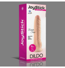 Телесный фаллоимитатор JoyStick на присоске - 16 см.