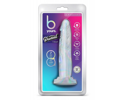 Заказать Прозрачный фаллоимитатор-реалистик Crystal - 19 см.