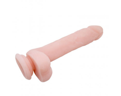 Заказать Телесный фаллоимитатор на присоске Super Dildo - 21,5 см.