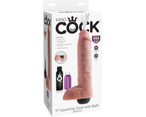 Заказать Телесный фаллоимитатор с функцией семяизвержения 11 Squirting Cock with balls - 27,9 см. Заказать Телесный фаллоимитатор с функцией семяизвержения 11 Squirting Cock with balls - 27,9 см.