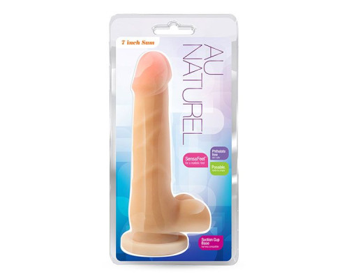 Заказать Телесный фаллоимитатор 7 inch Sam - 19 см.