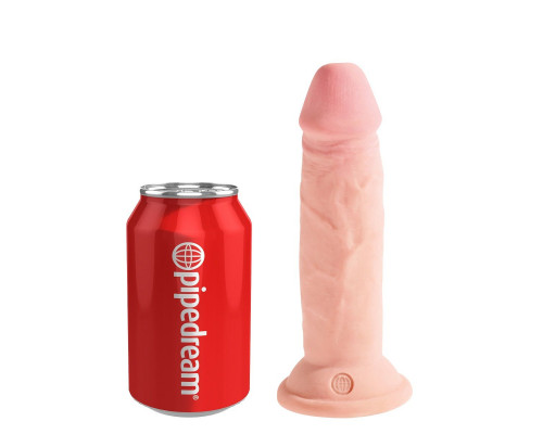Заказать Телесный фаллоимитатор на присоске 6  Triple Density Cock - 18,4 см.