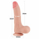Заказать Телесный фаллоимитатор 8.5 Sliding Skin Dual Layer Dong - 22 см.