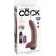 Заказать Коричневый фаллоимитатор с эффектом семяизвержения Squirting Cock with Balls - 22,9 см.
