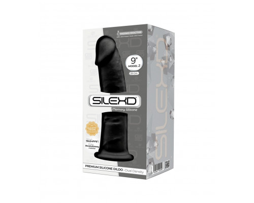 Заказать Черный фаллоимитатор SILEXD Model 2 - 23 см.