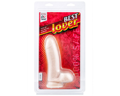 Заказать Фаллоимитатор с мошонкой Best Lover - 16,5 см.