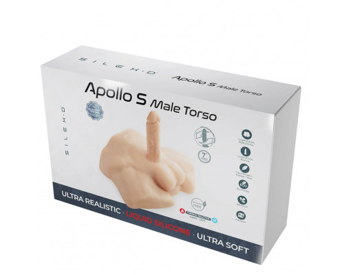 Телесный мужской полуторс с фаллоимитатором SILEXD Apollo S 7
