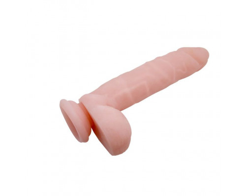 Заказать Телесный фаллоимитатор с присоской Super Dildo - 21 см.