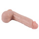 Заказать Телесный реалистичный фаллоимитатор с мошонкой Real - 21 см.